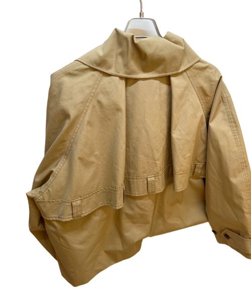CREDONA（クレドナ）CREDONA (クレドナ) 60/2コットンギャバジンショートペンネトレンチコート ベージュ サイズ:1の古着・服飾アイテム