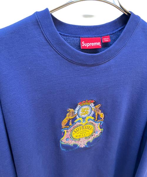 SUPREME（シュプリーム）SUPREME (シュプリーム) Crest Crewneck ネイビー サイズ:Lの古着・服飾アイテム