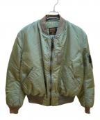 ALPHAアルファ）の古着「MA-1ジャケット」｜カーキ