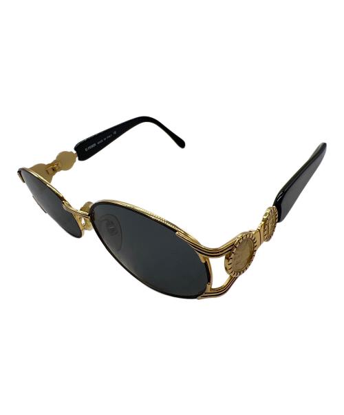 FENDI（フェンディ）FENDI (フェンディ) サングラス ブラック×ゴールドの古着・服飾アイテム