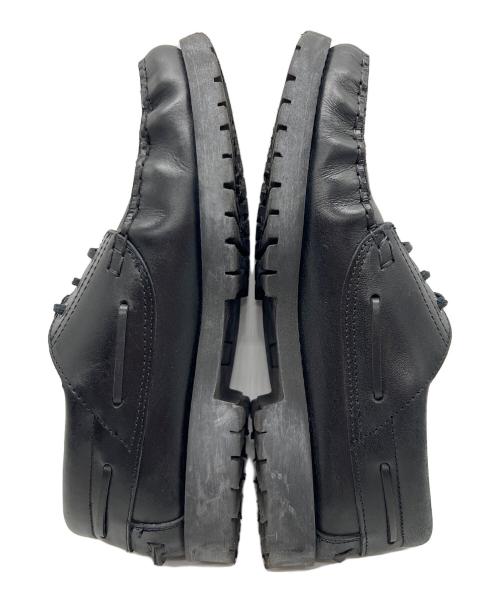 artesanos for（アルテサノスフォー）artesanos for (アルテサノスフォー) STEVEN ALAN (スティーブンアラン) 3EYEモカシンデッキシューズ ブラック サイズ:26.5の古着・服飾アイテム