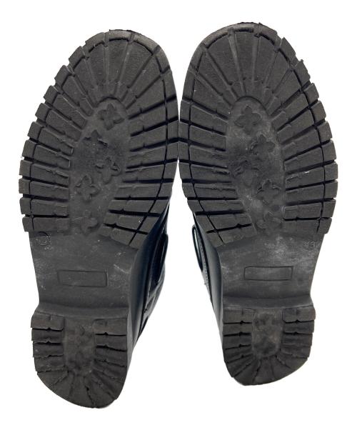 artesanos for（アルテサノスフォー）artesanos for (アルテサノスフォー) STEVEN ALAN (スティーブンアラン) 3EYEモカシンデッキシューズ ブラック サイズ:26.5の古着・服飾アイテム