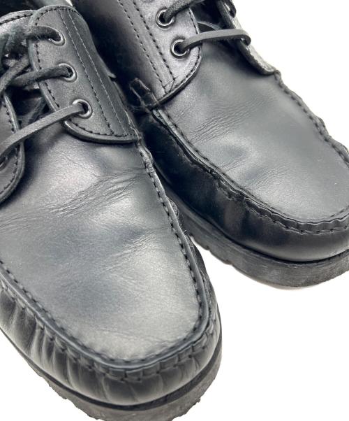 artesanos for（アルテサノスフォー）artesanos for (アルテサノスフォー) STEVEN ALAN (スティーブンアラン) 3EYEモカシンデッキシューズ ブラック サイズ:26.5の古着・服飾アイテム