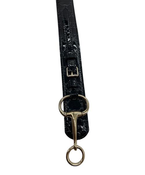 GUCCI（グッチ）GUCCI (グッチ) ホースビットベルト ブラックの古着・服飾アイテム
