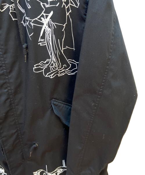DELIVERY HELLS（デリバリーヘルス）DELIVERY HELLS (デリバリーヘルス) KANDOR (KANDOR) フーデッドコート ブラック サイズ:Lの古着・服飾アイテム