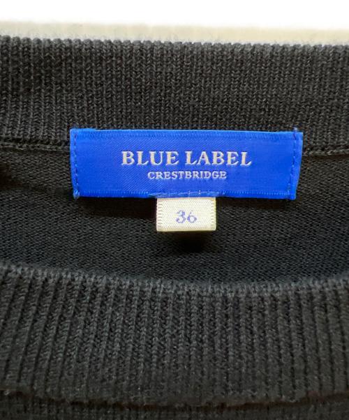 BLUE LABEL CRESTBRIDGE（ブルーレーベルクレストブリッジ）BLUE LABEL CRESTBRIDGE (ブルーレーベルクレストブリッジ) 長袖ワンピース ブラック サイズ:38の古着・服飾アイテム