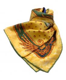 HERMES（エルメス）の古着「スカーフ」｜イエロー×グリーン