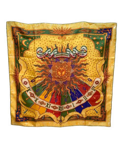 HERMES（エルメス）HERMES (エルメス) スカーフ イエロー×グリーンの古着・服飾アイテム