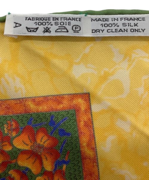 HERMES（エルメス）HERMES (エルメス) スカーフ イエロー×グリーンの古着・服飾アイテム