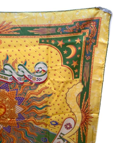 HERMES（エルメス）HERMES (エルメス) スカーフ イエロー×グリーンの古着・服飾アイテム