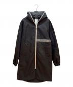 REPLAYリプレイ）の古着「フーデッドコート」｜ブラック×ホワイト×グレー