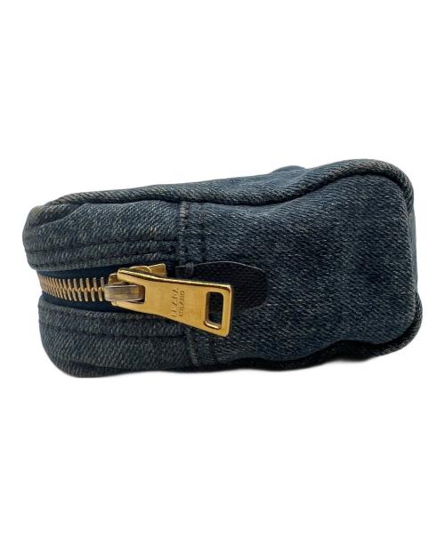 PRADA（プラダ）PRADA (プラダ) デニムポーチ インディゴの古着・服飾アイテム
