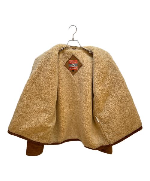 UNITED WORKERS（ユナイテッドワーカーズ）UNITED WORKERS (ユナイテッドワーカーズ) ムートンジャケット ブラウン サイズ:42の古着・服飾アイテム