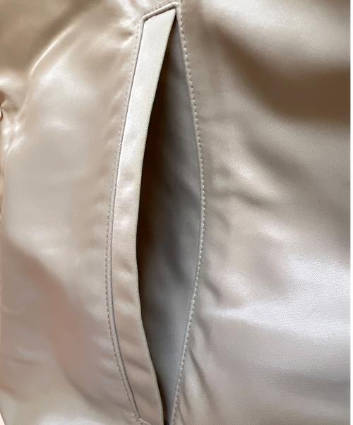 maison kitsune（メゾンキツネ）maison kitsune (メゾンキツネ) NBA (エヌビーエー) コーチジャケット ベージュ サイズ:Lの古着・服飾アイテム