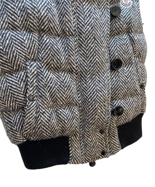 MONCLER（モンクレール）MONCLER (モンクレール) ダウンベスト ホワイト×ブラック サイズ:1の古着・服飾アイテム