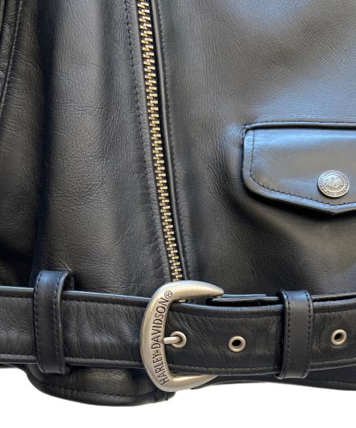 HARLEY-DAVIDSON（ハーレーダビッドソン）HARLEY-DAVIDSON (ハーレーダビッドソン) レザージャケット ブラック サイズ:Lの古着・服飾アイテム