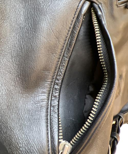 HARLEY-DAVIDSON（ハーレーダビッドソン）HARLEY-DAVIDSON (ハーレーダビッドソン) レザージャケット ブラック サイズ:Lの古着・服飾アイテム