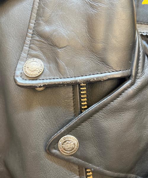 HARLEY-DAVIDSON（ハーレーダビッドソン）HARLEY-DAVIDSON (ハーレーダビッドソン) レザージャケット ブラック サイズ:Lの古着・服飾アイテム