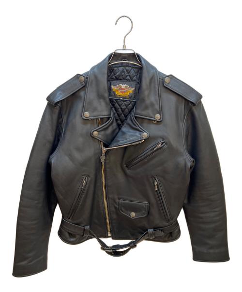 HARLEY-DAVIDSON（ハーレーダビッドソン）HARLEY-DAVIDSON (ハーレーダビッドソン) レザージャケット ブラック サイズ:XLの古着・服飾アイテム