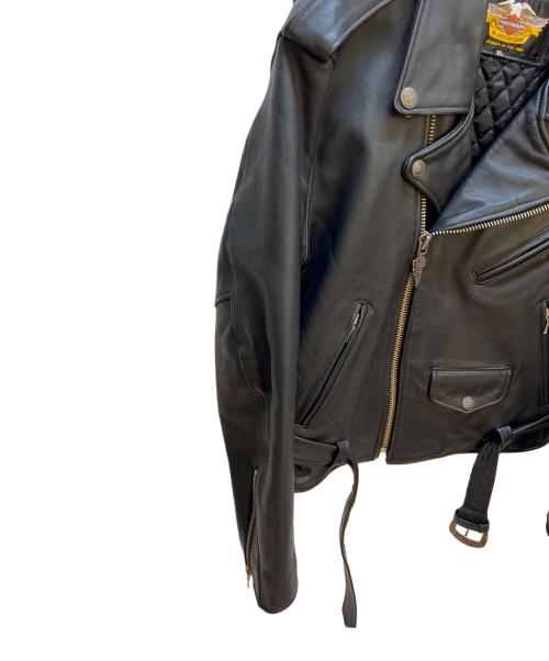 HARLEY-DAVIDSON（ハーレーダビッドソン）HARLEY-DAVIDSON (ハーレーダビッドソン) レザージャケット ブラック サイズ:XLの古着・服飾アイテム