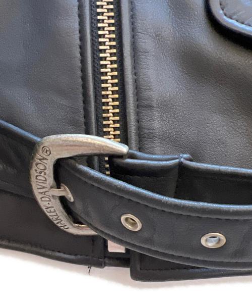 HARLEY-DAVIDSON（ハーレーダビッドソン）HARLEY-DAVIDSON (ハーレーダビッドソン) レザージャケット ブラック サイズ:XLの古着・服飾アイテム