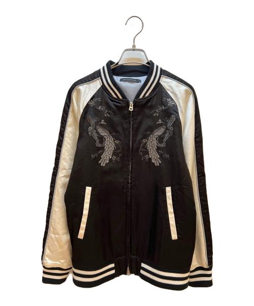 GOSTAR DE FUGA（ゴスタール ジ フーガ）GOSTAR DE FUGA (ゴスタール ジ フーガ) スカジャン ブラック×ホワイト サイズ:44の古着・服飾アイテム