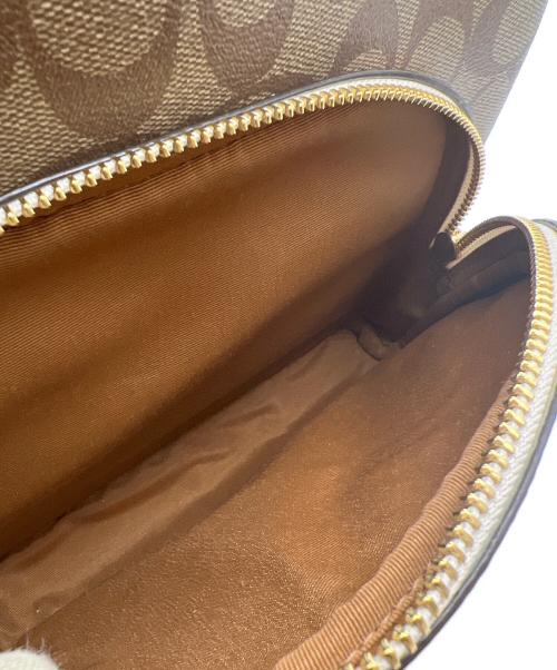 COACH（コーチ）COACH (コーチ) リュック/シグネチャー ベージュ×ブラウンの古着・服飾アイテム