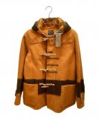 buffalo brandバッファローボブズ）の古着「ダッフルコート」｜オレンジ×ブラウン