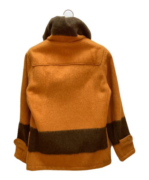 buffalo brand（バッファローボブズ）buffalo brand (バッファローボブズ) ダッフルコート オレンジ×ブラウン サイズ:38の古着・服飾アイテム