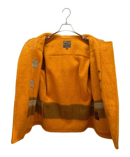 buffalo brand（バッファローボブズ）buffalo brand (バッファローボブズ) ダッフルコート オレンジ×ブラウン サイズ:38の古着・服飾アイテム