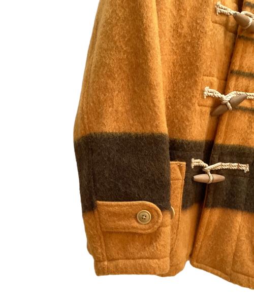 buffalo brand（バッファローボブズ）buffalo brand (バッファローボブズ) ダッフルコート オレンジ×ブラウン サイズ:38の古着・服飾アイテム