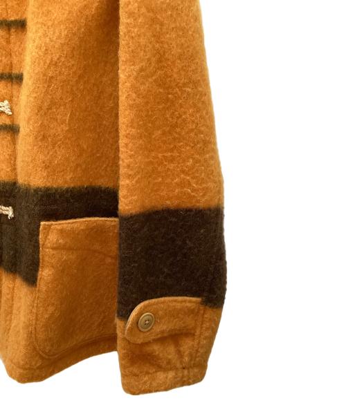 buffalo brand（バッファローボブズ）buffalo brand (バッファローボブズ) ダッフルコート オレンジ×ブラウン サイズ:38の古着・服飾アイテム