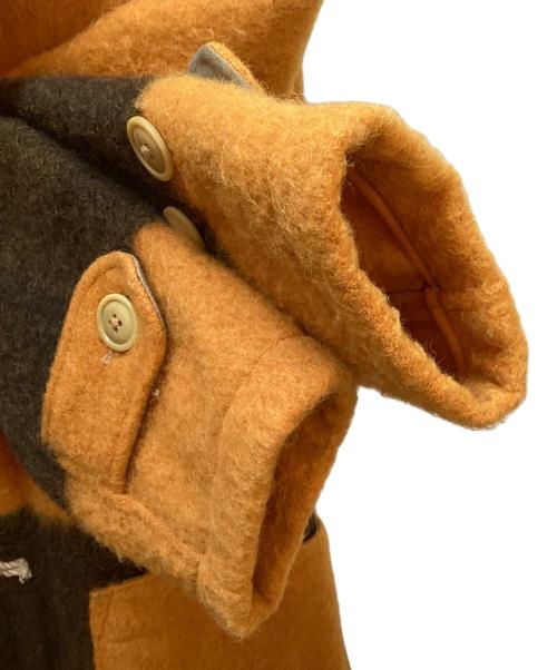 buffalo brand（バッファローボブズ）buffalo brand (バッファローボブズ) ダッフルコート オレンジ×ブラウン サイズ:38の古着・服飾アイテム