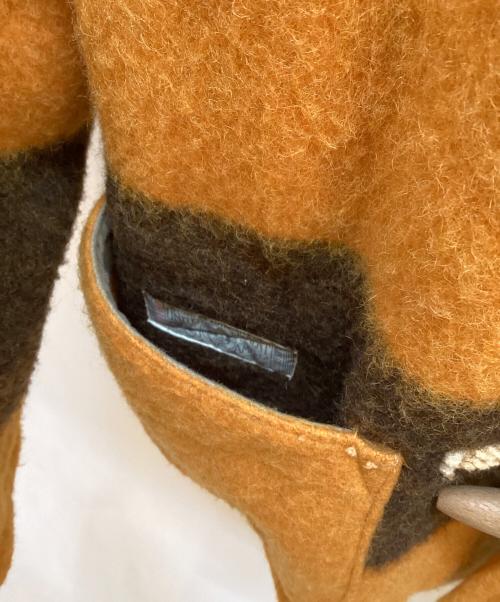 buffalo brand（バッファローボブズ）buffalo brand (バッファローボブズ) ダッフルコート オレンジ×ブラウン サイズ:38の古着・服飾アイテム