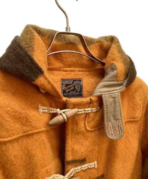 buffalo brand（バッファローボブズ）buffalo brand (バッファローボブズ) ダッフルコート オレンジ×ブラウン サイズ:38の古着・服飾アイテム