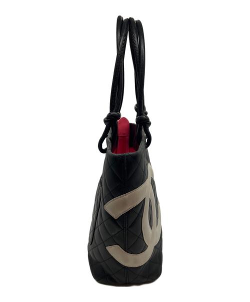 CHANEL（シャネル）CHANEL (シャネル) トートバッグ/カンボン ホワイト×ブラックの古着・服飾アイテム