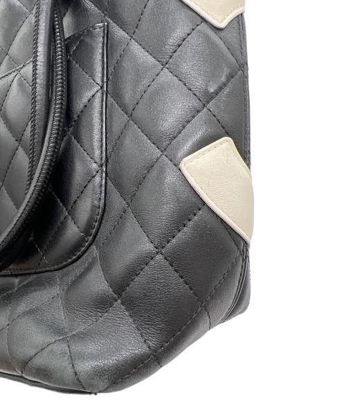 CHANEL（シャネル）CHANEL (シャネル) トートバッグ/カンボン ホワイト×ブラックの古着・服飾アイテム