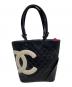 CHANEL（シャネル）の古着「トートバッグ/カンボン」｜ホワイト×ブラック
