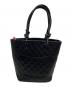CHANEL (シャネル) トートバッグ/カンボン ホワイト×ブラック：150000円