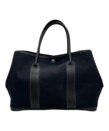 HERMES（エルメス）の古着「トートバッグ/ガーデンパーティPM」｜ブラック