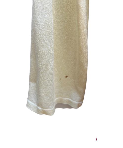 LEONARD（レオナール）LEONARD (レオナール) 半袖ワンピース アイボリー×パープル×ピンク サイズ:36の古着・服飾アイテム