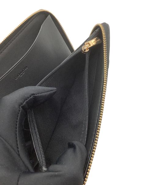 COACH（コーチ）COACH (コーチ) ラウンドファスナー財布 ブラックの古着・服飾アイテム