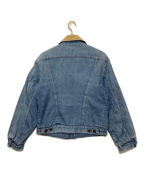 MAVERICK（マーベリック）MAVERICK (マーベリック) デニムジャケット スカイブルー×ブラウン サイズ:-の古着・服飾アイテム