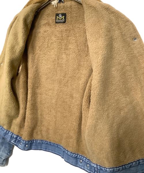 MAVERICK（マーベリック）MAVERICK (マーベリック) デニムジャケット スカイブルー×ブラウン サイズ:-の古着・服飾アイテム