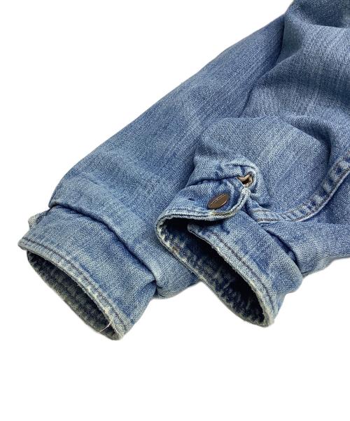 MAVERICK（マーベリック）MAVERICK (マーベリック) デニムジャケット スカイブルー×ブラウン サイズ:-の古着・服飾アイテム