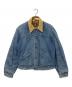 MAVERICK（マーベリック）の古着「デニムジャケット」｜スカイブルー×ブラウン