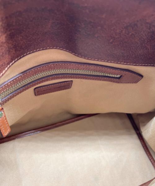 RALPH LAUREN（ラルフローレン）RALPH LAUREN (ラルフローレン) ハンドバッグ ブラウンの古着・服飾アイテム