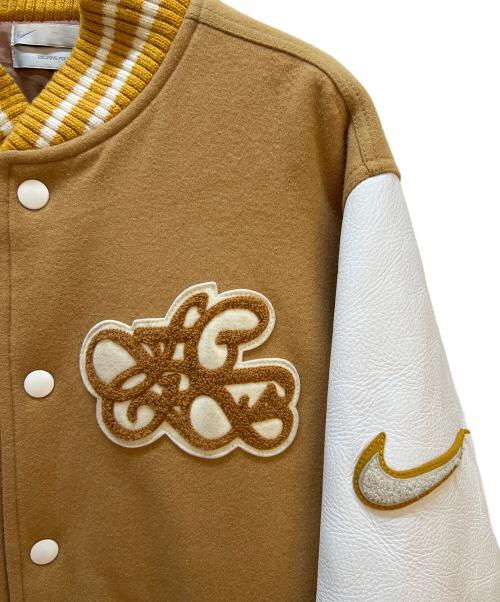 NIKE（ナイキ）NIKE (ナイキ) F.C.R.B. (エフシーレアルブリストル) スタジャン ブラウン×ホワイト×イエロー サイズ:Mの古着・服飾アイテム