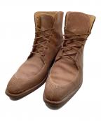 TOMORROW LANDトゥモローランド）の古着「レースアップブーツ」｜ブラウン