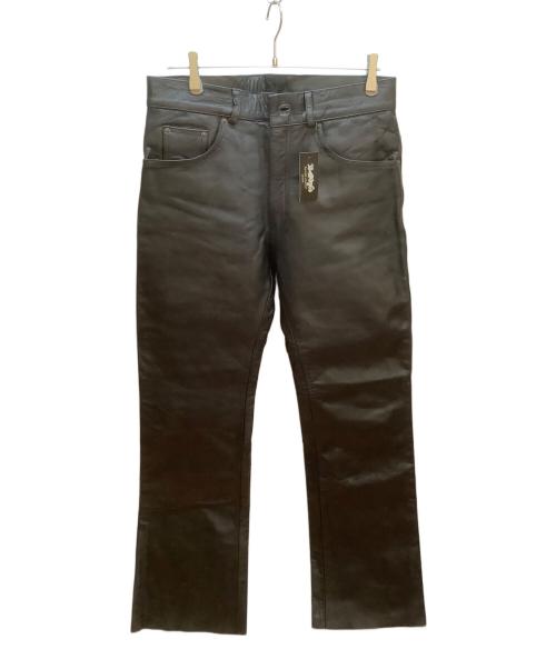 B-STYLE（ビースタイル）B-STYLE (ビースタイル) レザーパンツ ブラック サイズ:34の古着・服飾アイテム